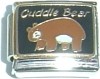 Cuddle bear - enamel charm - Click Image to Close